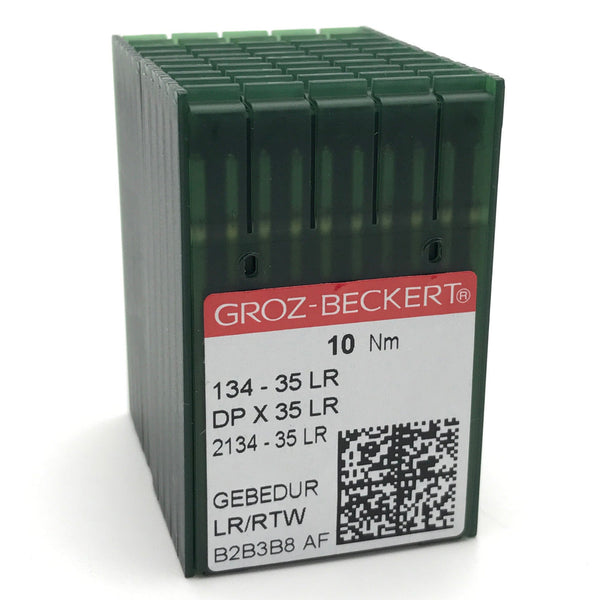 100 Pk. Groz-Beckert 134-35LR, DPX35LR Gebedur Titanium Leather