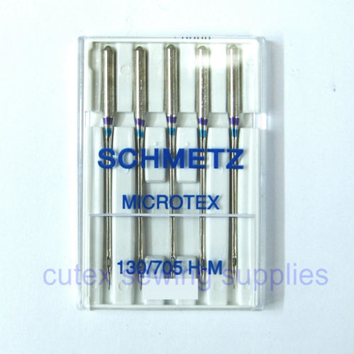 100 Pk. Schmetz Microtex Sharp 130/705H-M Sewing Machine Needles