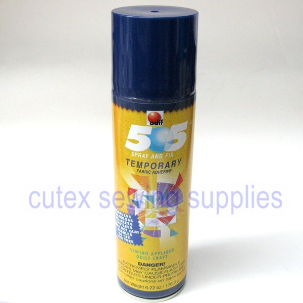 Odif 505 Spray & Fix Temporary Fabric Adhesive 8.5 Fl. Oz. Can - Cutex  Sewing Supplies
