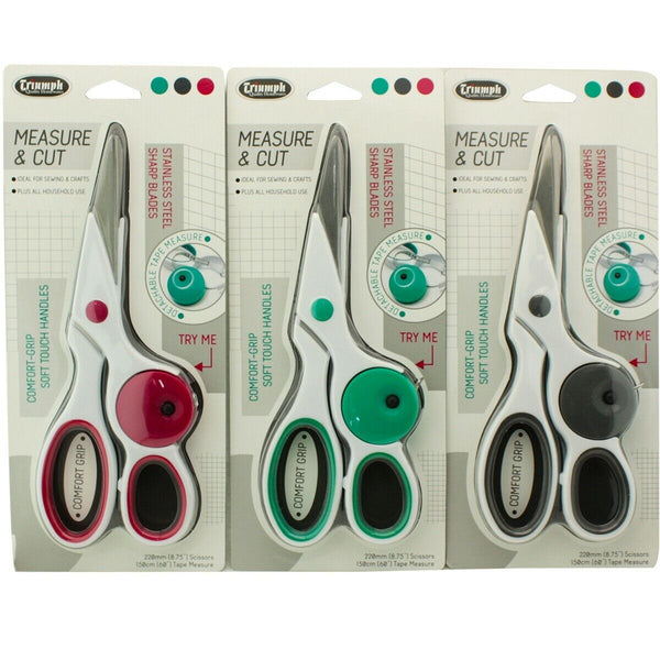 Triumph 83/4" Measure and Cut Sewing Craft Scissors Cutex Sewing
