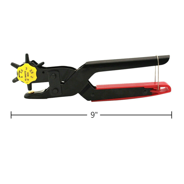 Professional Heavy Duty Revolving Leather Belt Punch 6 Punch Sizes