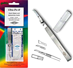 Havel's Ultra-Pro II Seam Ripper and Buttonhole Cutter Set With Extra Blades
