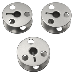 3 Pk Juki Genuine Aluminum Bobbin #107-59603 for LU-2210N-7, LU-2212N-7