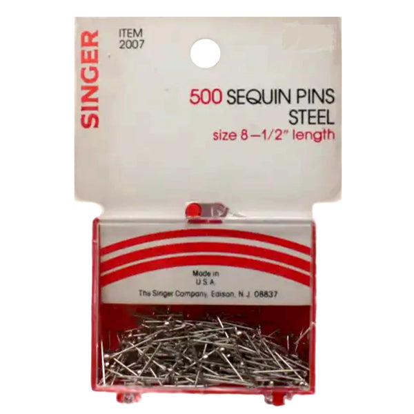 Vyzer Singer Pin Singer 500 Steel Sequin Pins Size 8, Short 1/2