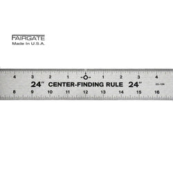 Fairgate 24" Center Finding Ruler, 1-3/4" Wide, 23-124 Made In USA