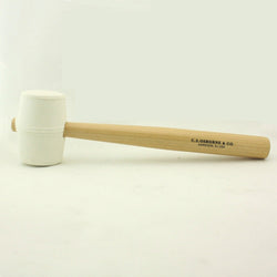 C.S. Osborne White Rubber Mallet #396-3 Hammer 2-1/2" Head Diameter