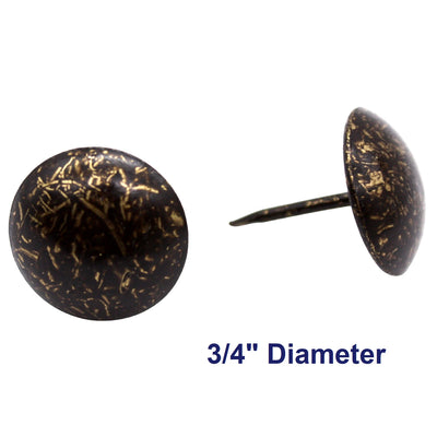 C.S. Osborne 250 Pcs 3/4" Diameter Old Gold Speckled Dark Nails #6872-OGSD Tacks