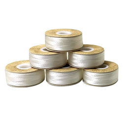 Cutex L-Size Paper Sided White Prewound Embroidery Machine Bobbins - 144/Pk