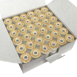 Cutex L-Size Paper Sided White Prewound Embroidery Machine Bobbins - 144/Pk