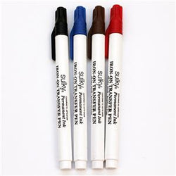 Sulky Permanent Iron-On Transfer Pens 4 Pack Popular Colors
