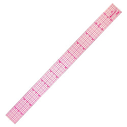 Westcott B-60 12-Inch C-Thru Clear Plastic Graph Beveled Ruler