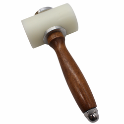 T-Head Leather Carving Hammer Mallet with Wooden Handle - Leathercraft Tools
