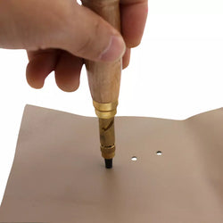 Screw Punch with 6 Punch Tip Sizes - Leather Hole Puncher