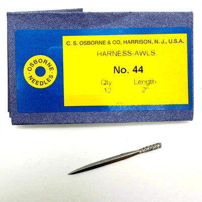 12 Pk. CS Osborne No. 44 Harness Awls, 2" Long