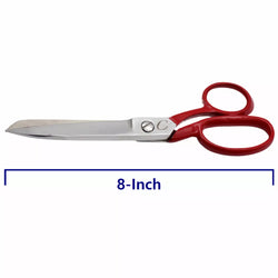 Cutex 8-Inch Tailor Sewing Scissors Shears with Ergonomic Red Handles