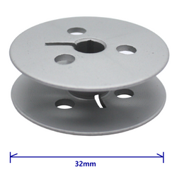 10 Large Capacity Aluminum Bobbins for Juki LU-2810-7, LU-2818-7, LU-2828-7