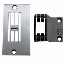 Cutex Needle Plate & Feed Dog Set for Juki LZ-586 Industrial Zig-Zag Sewing Machine