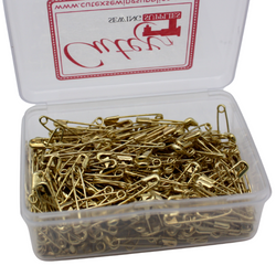 Cutex 300 Pcs Closed Brass Safety Pins for Sewing, Quilting & Craft