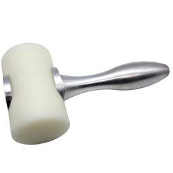 Cutex T-Head Leather Carving Hammer with Aluminum Handle - Nylon Leathercraft Mallet