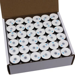 144 Black/White Prewound M Style Bobbins Thread Size 69 Nylon Tex-70