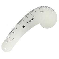 Lance 12" Aluminum French Curve Designer's Ruler