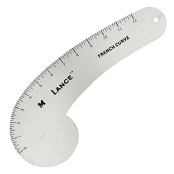 Lance 12" Aluminum French Curve Designer's Ruler