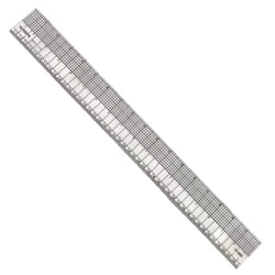 Fairgate 18" X 2" English/Metric Transparent Graph Ruler 01-095