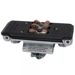 Non-Fusible Feedrail Moveable Roller Trolley, 3 Pole #FRS-12 (ERS-12)