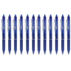 12 PILOT FriXion Clicker Erasable & Retractable Gel Ink Pens, Fine Point 0.7 mm