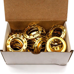 C.S. Osborne Set of 20 Brass Grommets & Spur Washers #G2-10 (1-1/2" Hole)