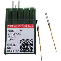 100 Groz-Beckert UY128GAS Gebedur Titanium Coverstitch Sewing Machine Needles