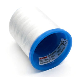 Janome 90wt White Embroidery Bobbin Thread 1600m Spool
