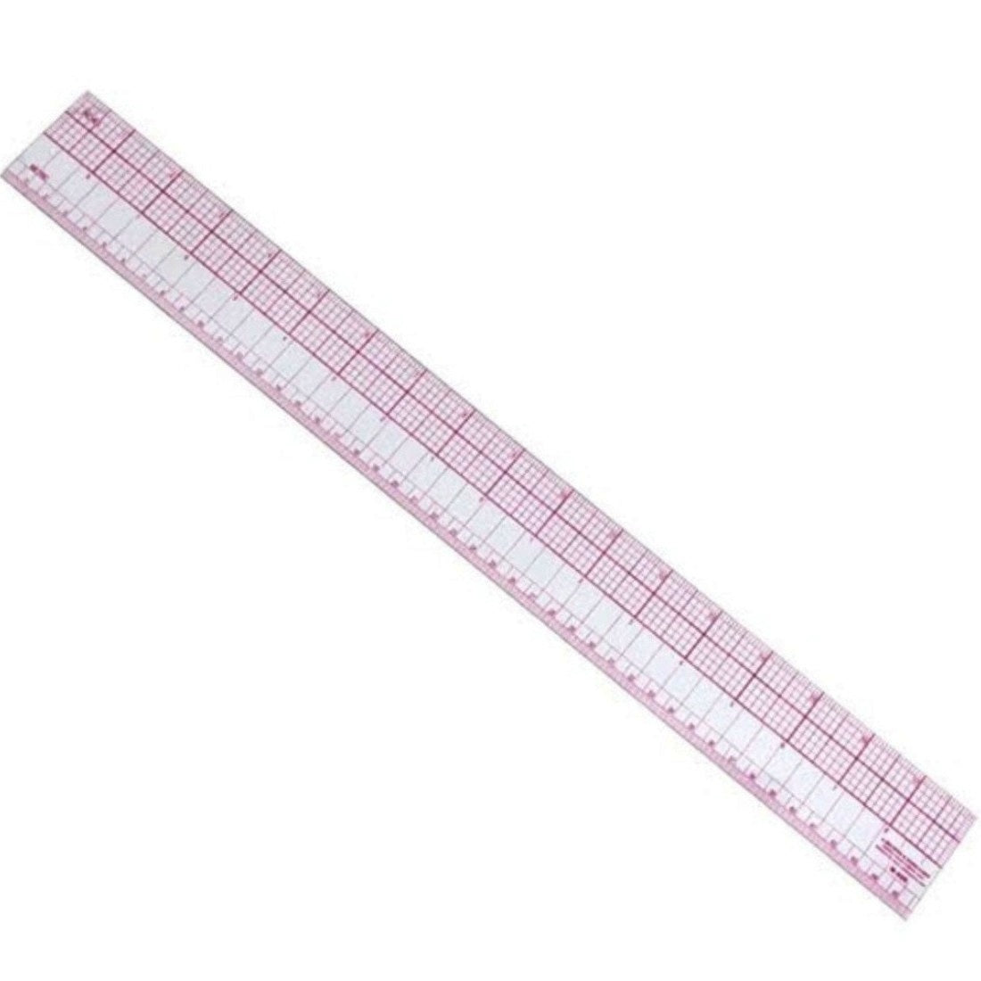 CLEAR PLASTIC ENGLISH-METRIC GRAPHIC RULER 18' INCHES - Cutex Sewing ...