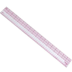 18" English/Metric Transparent Plastic Designer Graphic Ruler