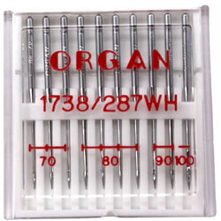 Pack of 10 Assorted Organ DBX1 16X257 Needles for Industrial Sewing Machines