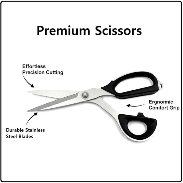PIN-7250 10-Inch Lightweight Ultra-Sharp Professional Tailoring Scisso ...