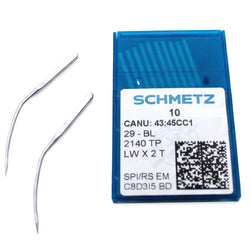10 Pk Schmetz 29-BL, LWX2T, LWX6T Blindstitch Sewing Machine Needles