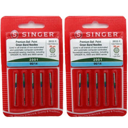 Pack of 10 Singer 2001 Premium Ball Point Home Sewing Machine Needles