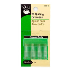Dritz 56B-10 Quilting Betweens Hand Needles, Size 10 (20-Count)