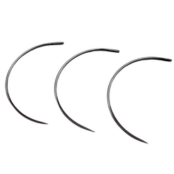 Pack of 3 CS Osborne #409-4 Curved Mattress Needles - Long Bayonet Point