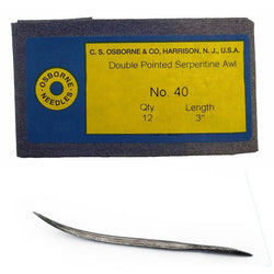 12 Pk. CS Osborne #40 Curved Diamond Point Awl 3-1/2"