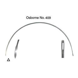 Pack of 3 CS Osborne #409-8 Curved Mattress Needles - Long Bayonet Point
