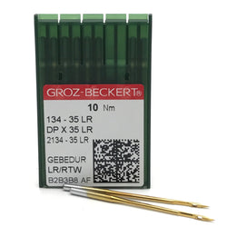 10 Groz-Beckert 134-35LR, DPX35LR Gebedur Titanium Leather Sewing Needles