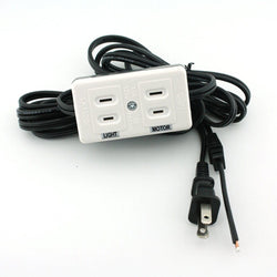 Universal Power Cord With Light & Motor Block For Home Sewing Machines