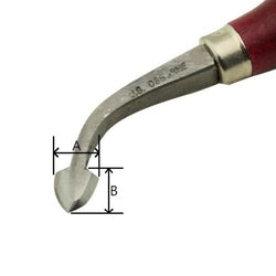 C.S. Osborne Single Ticklers Creaser #12-1, Size 1 Leatherwork Tool Made In USA