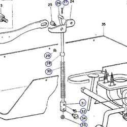 Rear Foot Lifting Bar & Roller Assembly For Juki LU-562 - LU-563 Sewing Machine