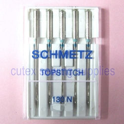 Schmetz 130N HAX130N Topstitch Sewing Machine Needles - 5 Pk