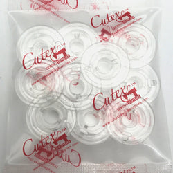 10 Pk. Plastic Bobbin #X80309-001 For Brother Sewing Machines, Drop In Rotary
