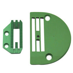 HEAVY WORK TEFLON NON-STICK NEEDLE PLATE & FEEDER SET