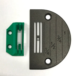 Teflon Coated Non-Stick Needle Plate & Feed Dog Set For Sewing Machine